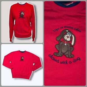 Vintage 90s Rescue Dog Relaxed Sweatshirt M